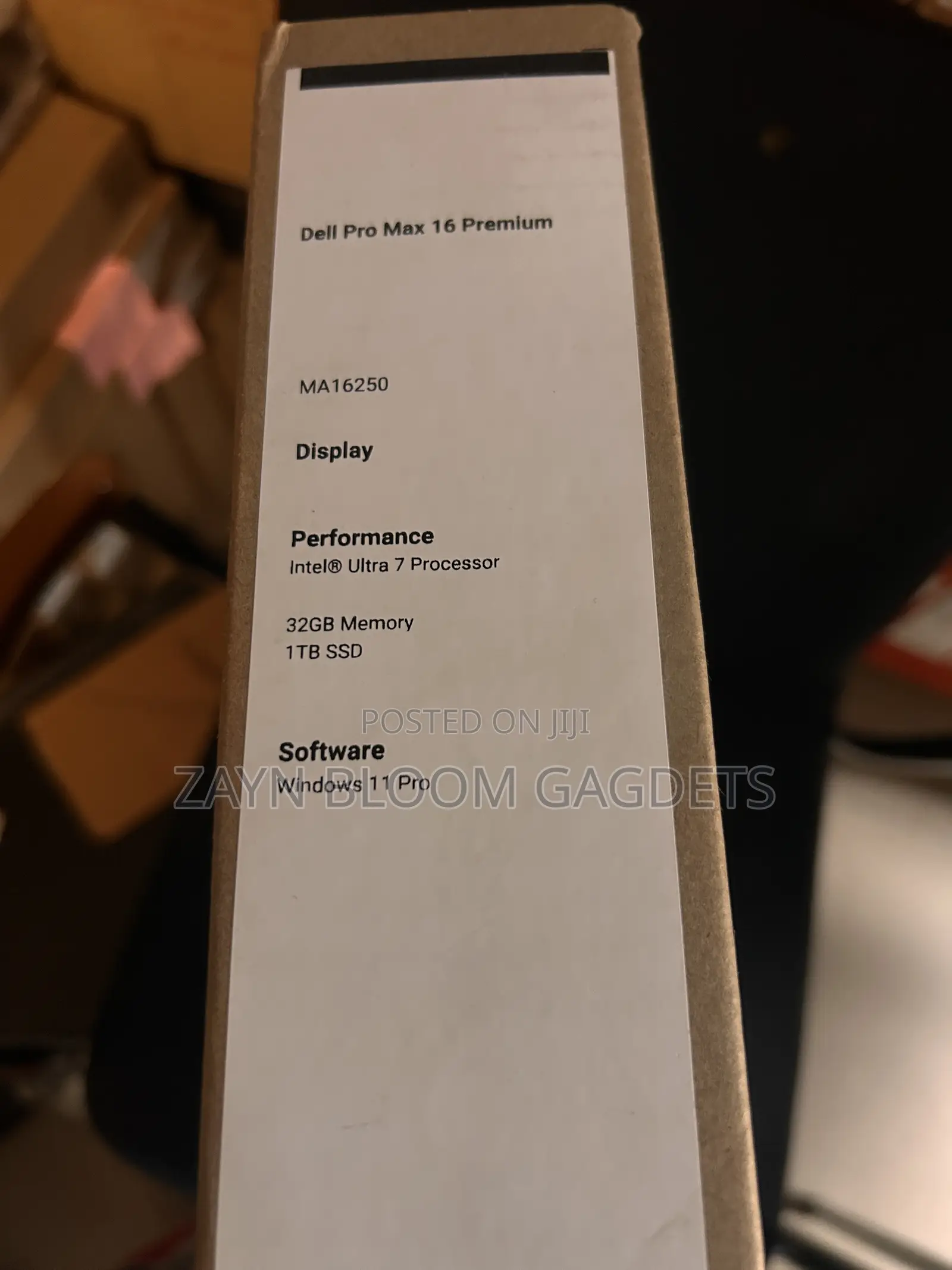 New Laptop Dell Pro Max 16 32GB Intel Core Ultra 7 SSD 1T