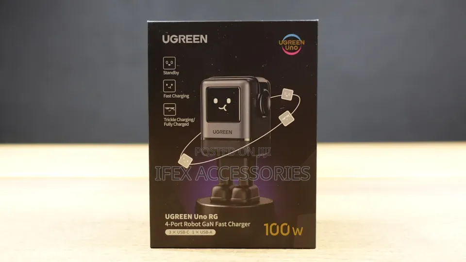 UGREEN Uno RG 4-Port Robot GaN Fast Charger (100W)