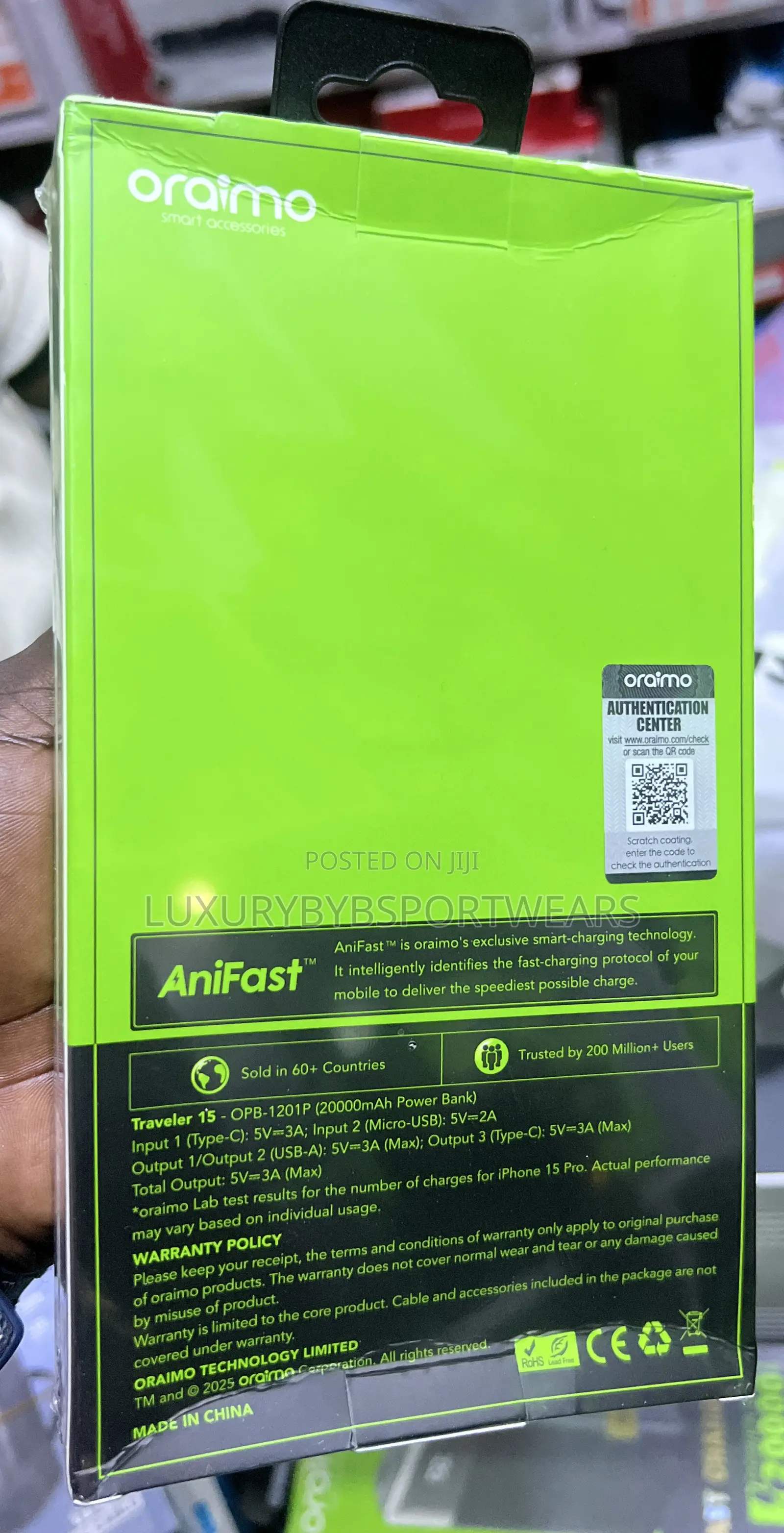 ORAIMO 1201P 20000 Powerbank