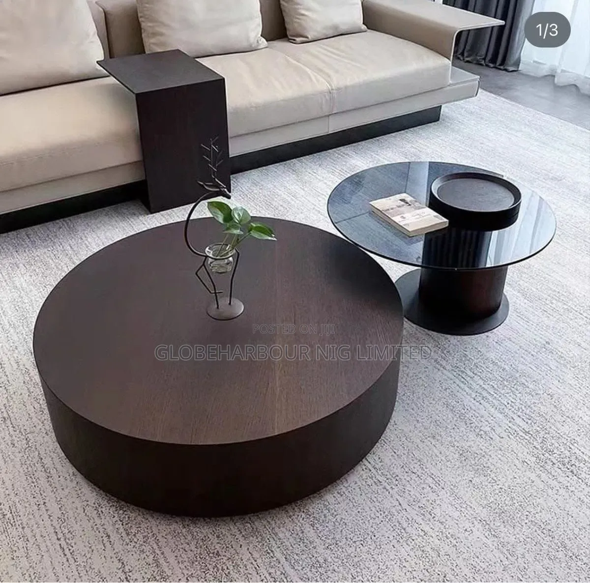 Exotic Time Piece Console Table