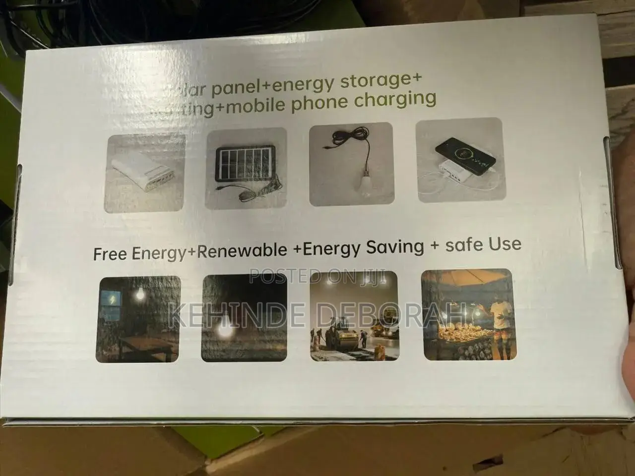 SX Solar Power Bank With 3 Bulbs