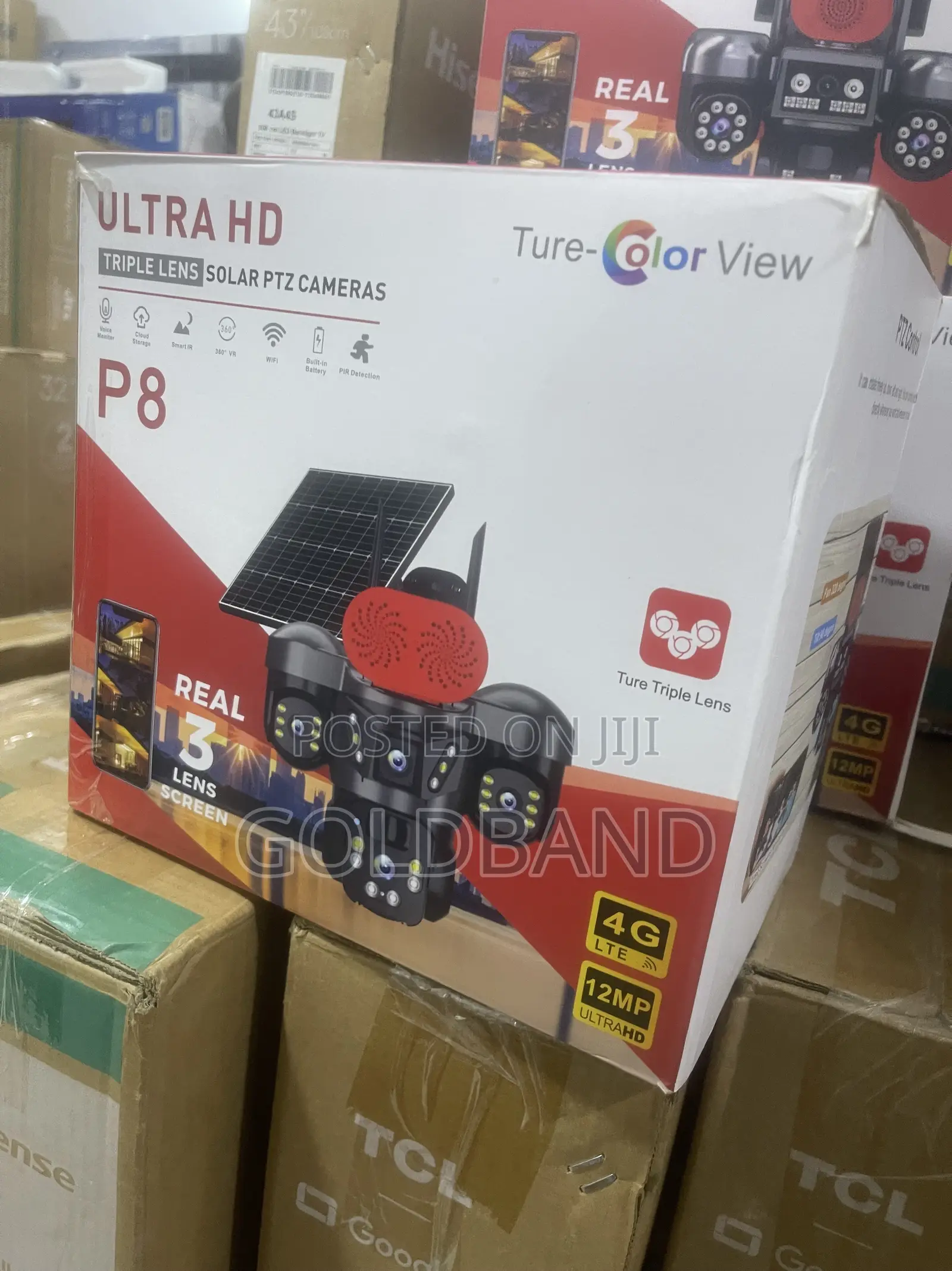 Smart Triple Lens 360° Solar CCTV Camera