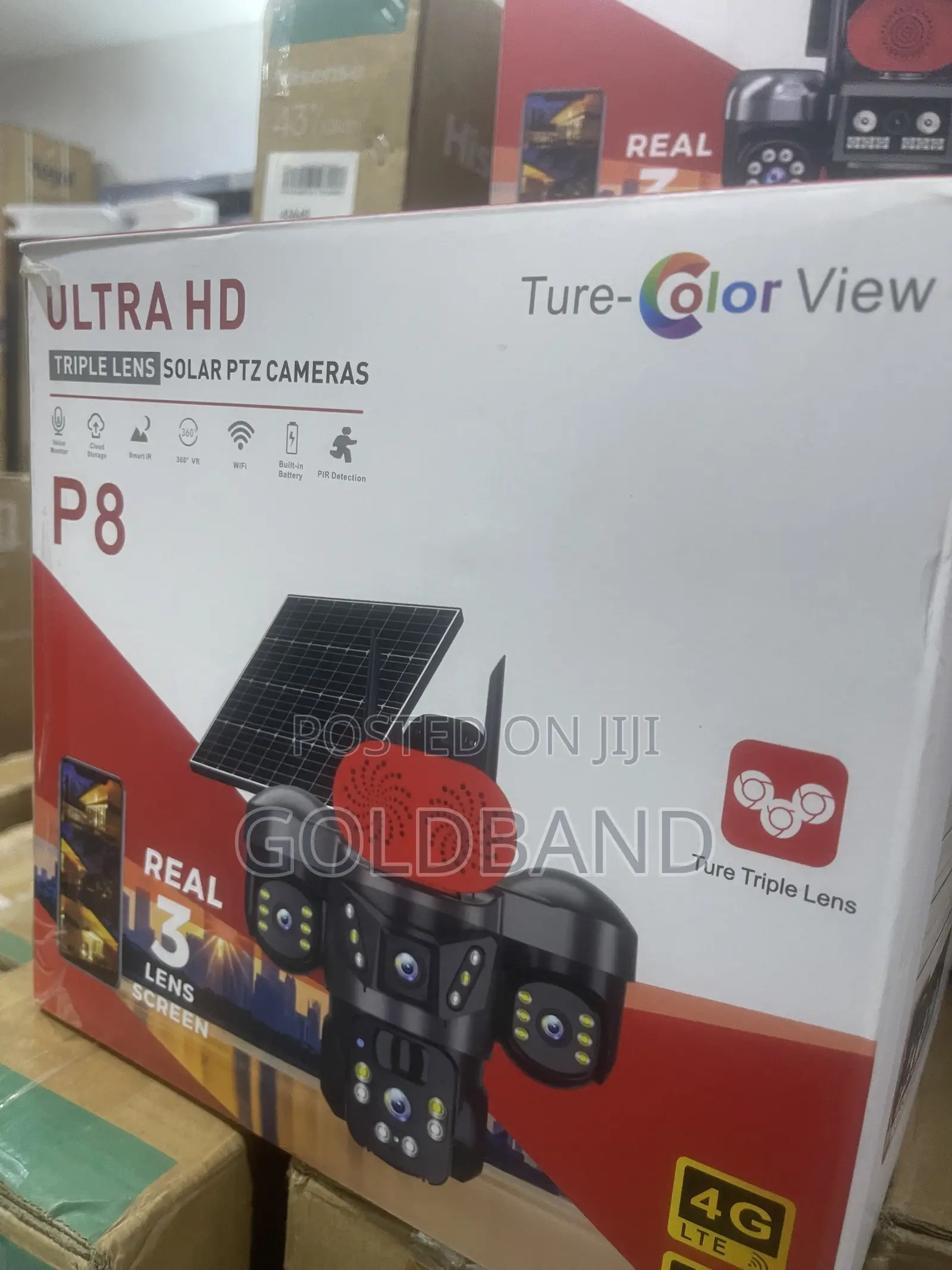 Smart Triple Lens 360° Solar CCTV Camera