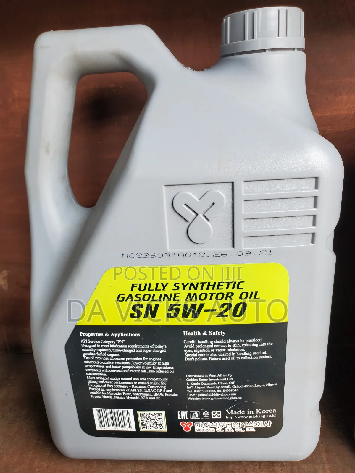 Micking Engine Oil 5w_20 5L