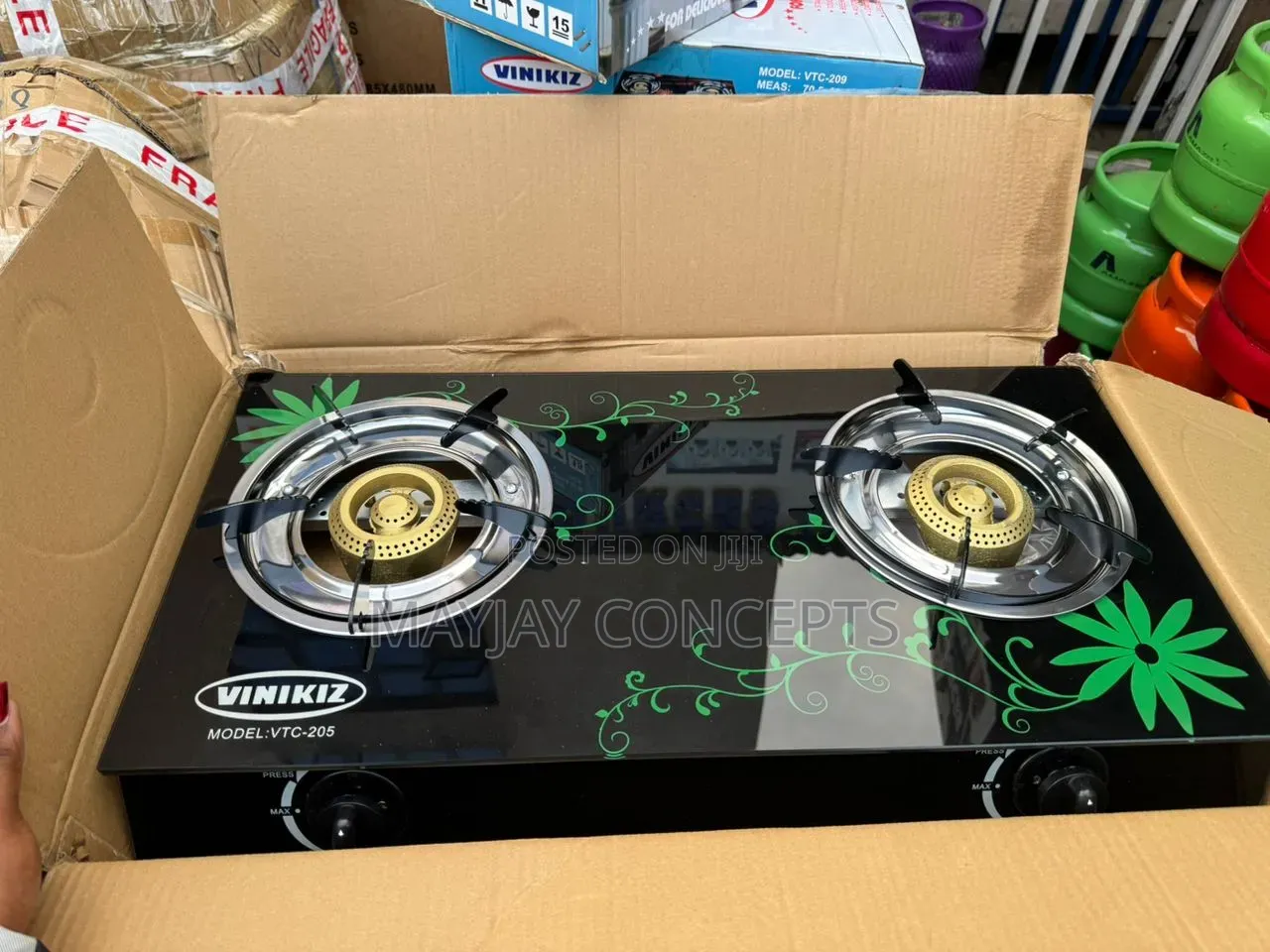 VINIKIZ Burner Glass Gas Cooker|Burners Ignition