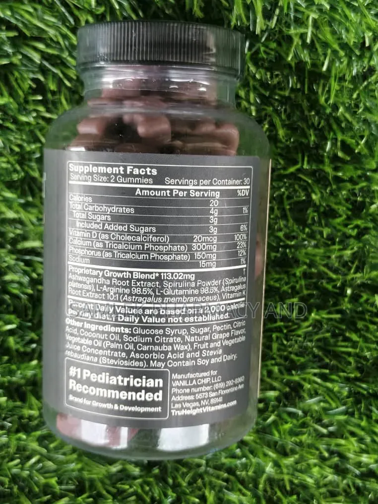 TruHeight Gummies-Height Growth, Increase,Height Boost,Age5-16yrs