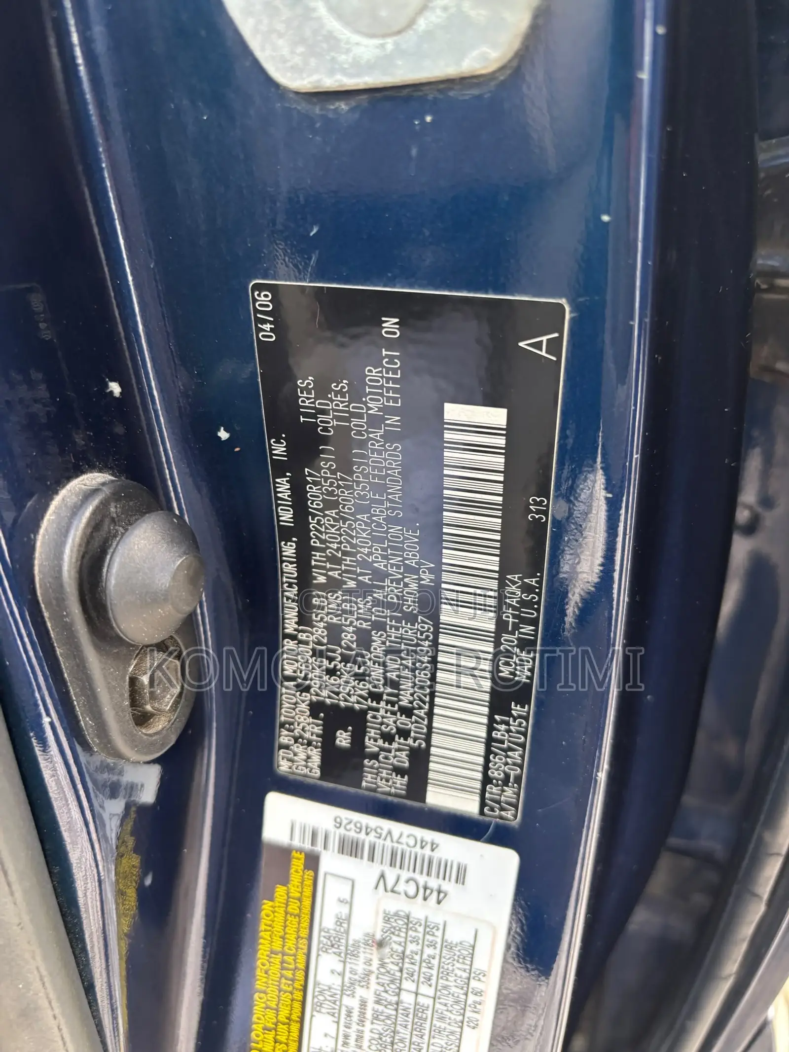 Toyota Sienna XLE FWD 2006 Blue