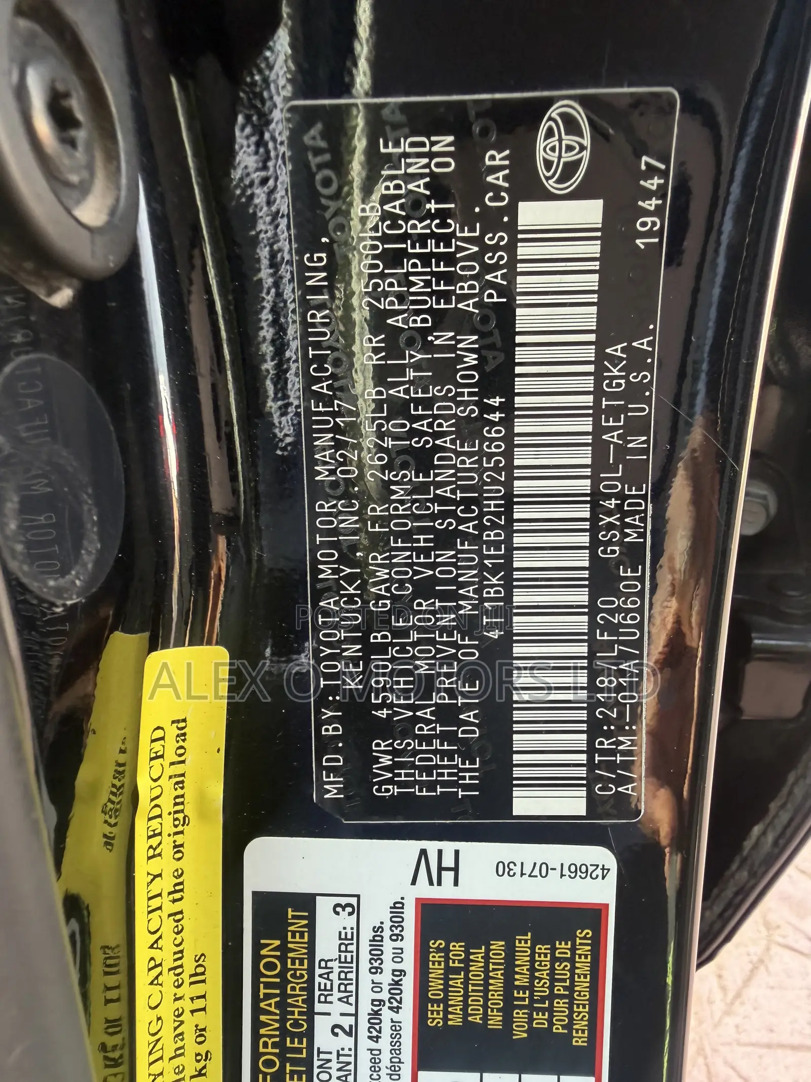 Toyota Avalon 2017 Black