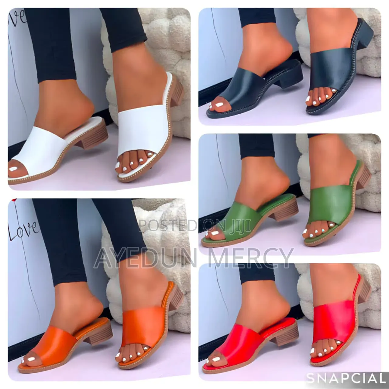 Small Heel Slippers