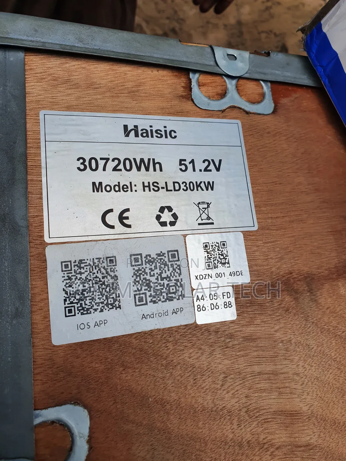 Haisic Lithium Ion Battery 30kwh 51.2v