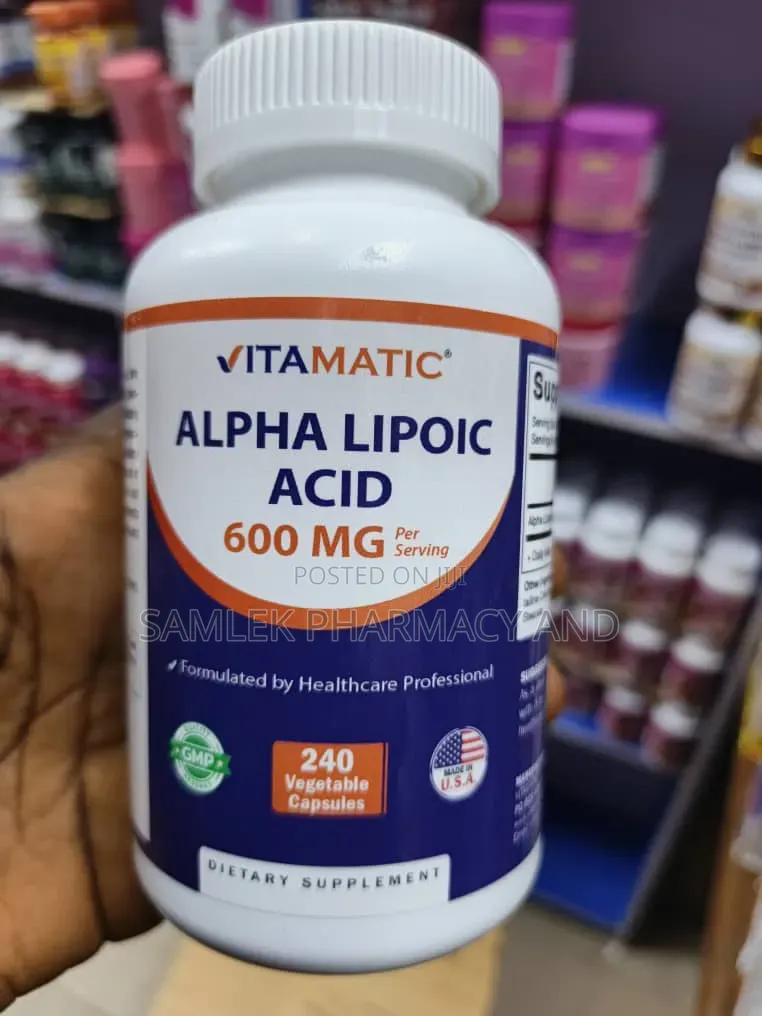 Vitamatic Alpha Lipoic Acid (ALA) 600mg Per Serving-240 Vegcaps