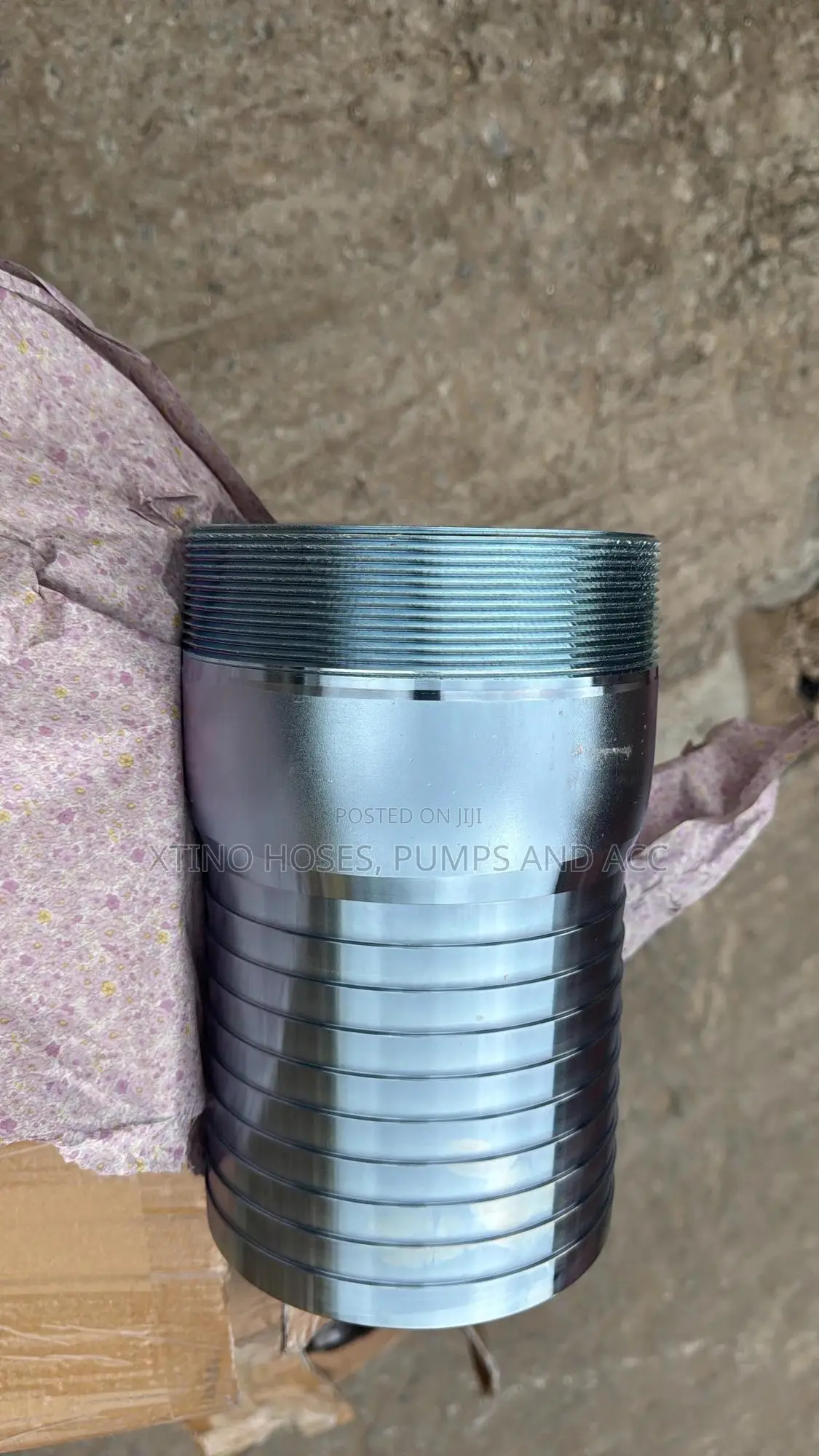 6inches Steel King Hose Nipple