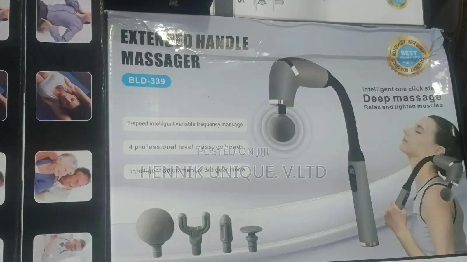 Deep Muscle Fascia Massager With Extendable Handle 9 Speed Mode