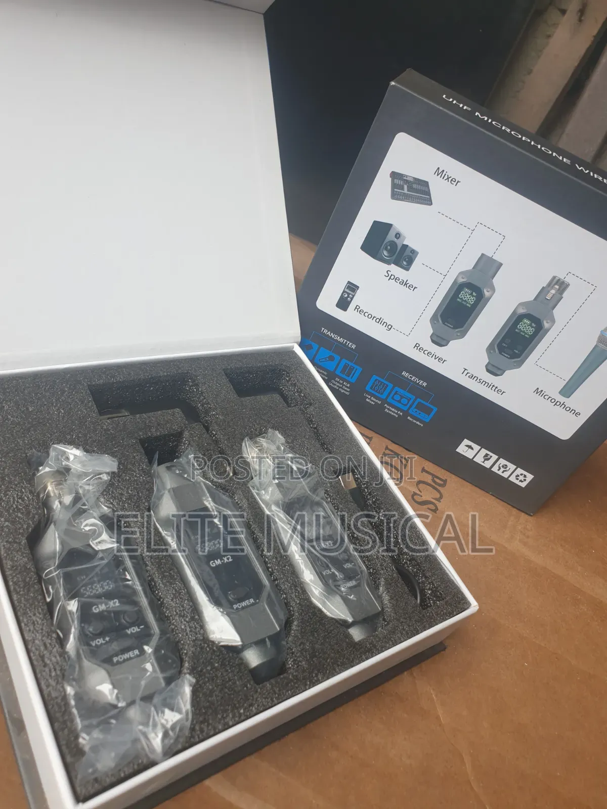 GM-X2 UHF Double Wireless Microphone Transmitter