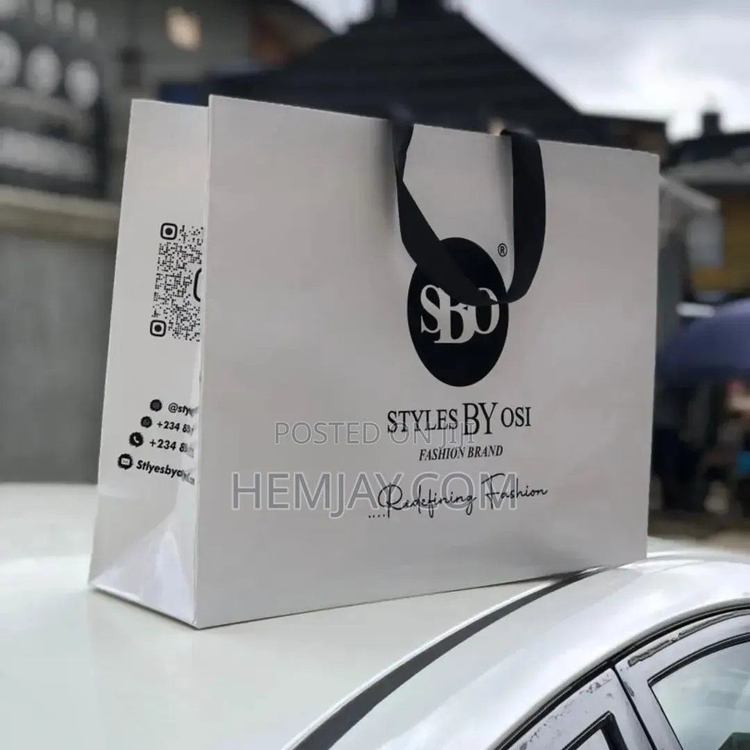 (12pcs) Biggest Quality Fancy Paper Bags.."Plain Colors Available Too"