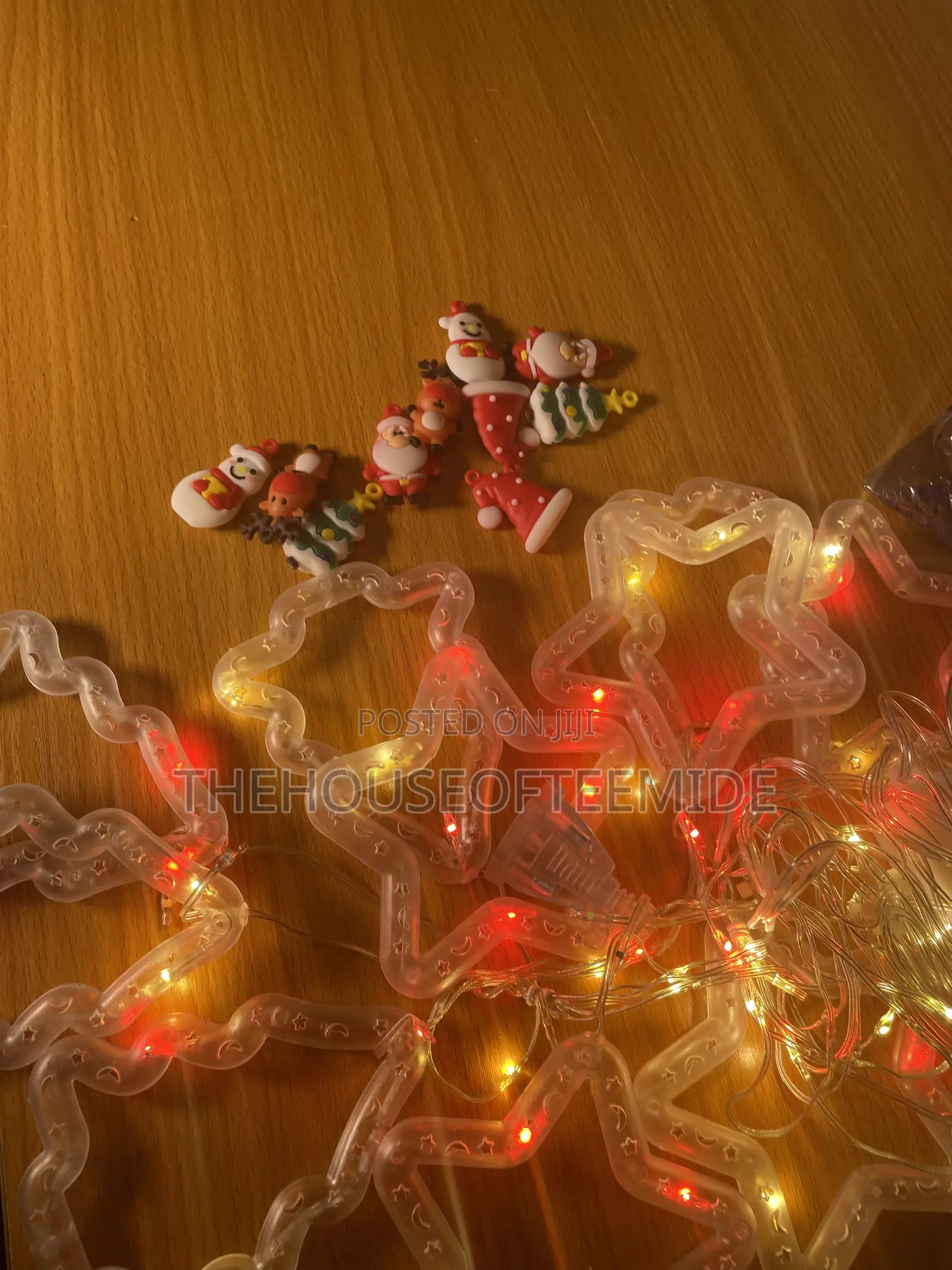 10 Rubber Christmas Rings Light