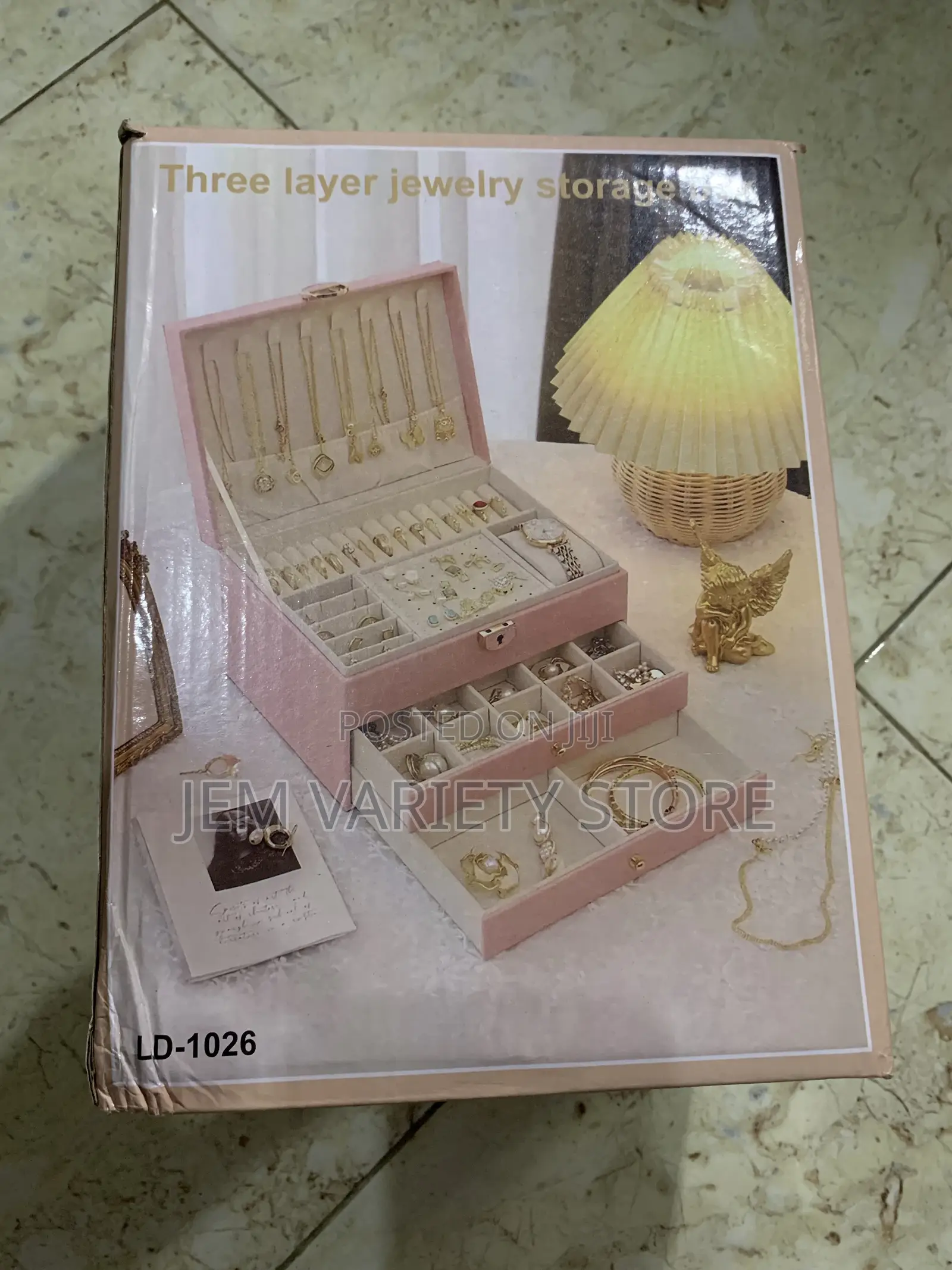 3layer Multifunctional Leather Jewellery Box.