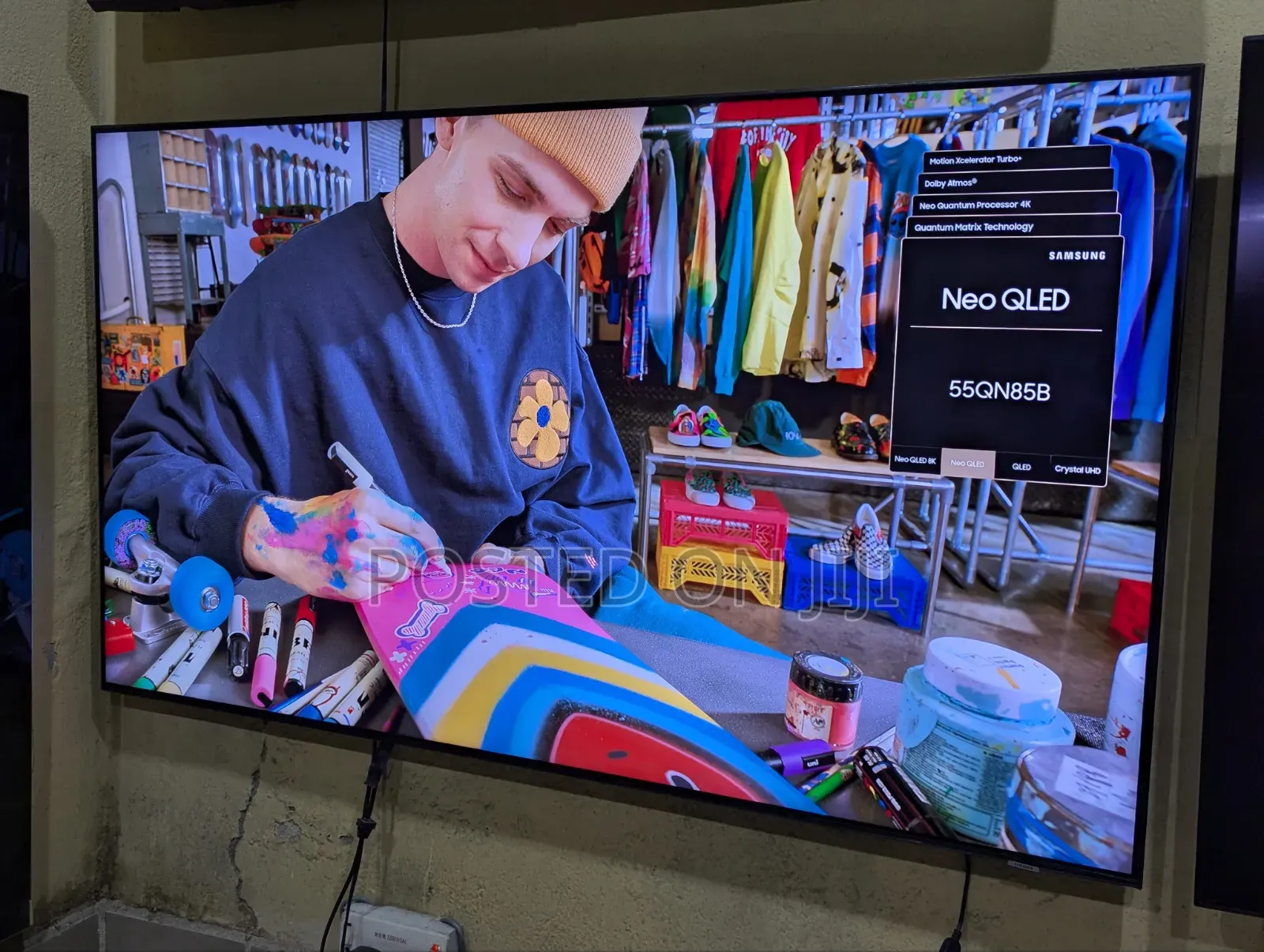 Samsung 55" Neo Qled Bezel-Less Screen 120Hz Rate Gaming Smart TV