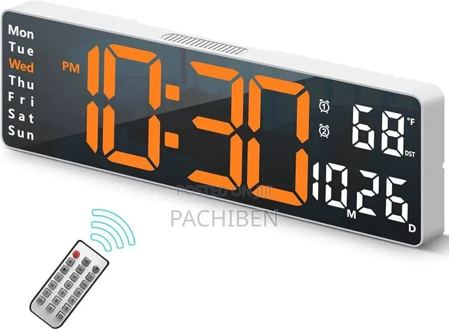 Big Digital Wall Led Clock With Remote L