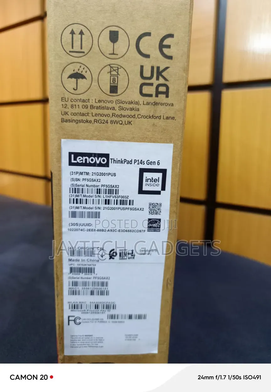 New Laptop Lenovo ThinkPad P14s 32GB Intel Core Ultra 7 SSD 1T