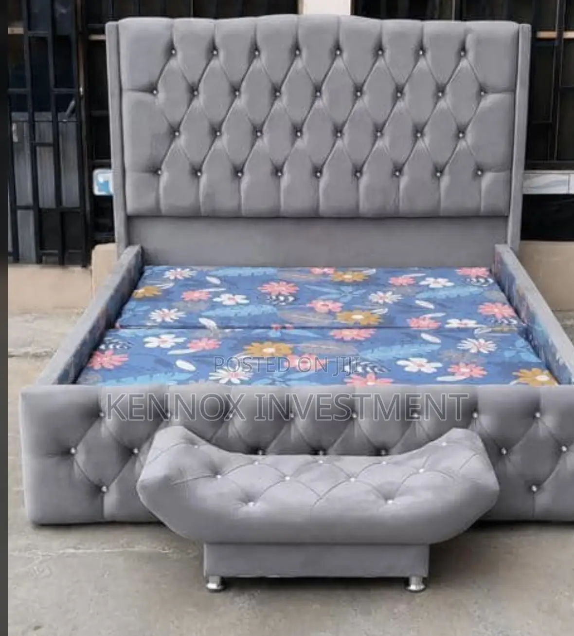 Topnotch 6 by 6 Bedframe With an Ottoman