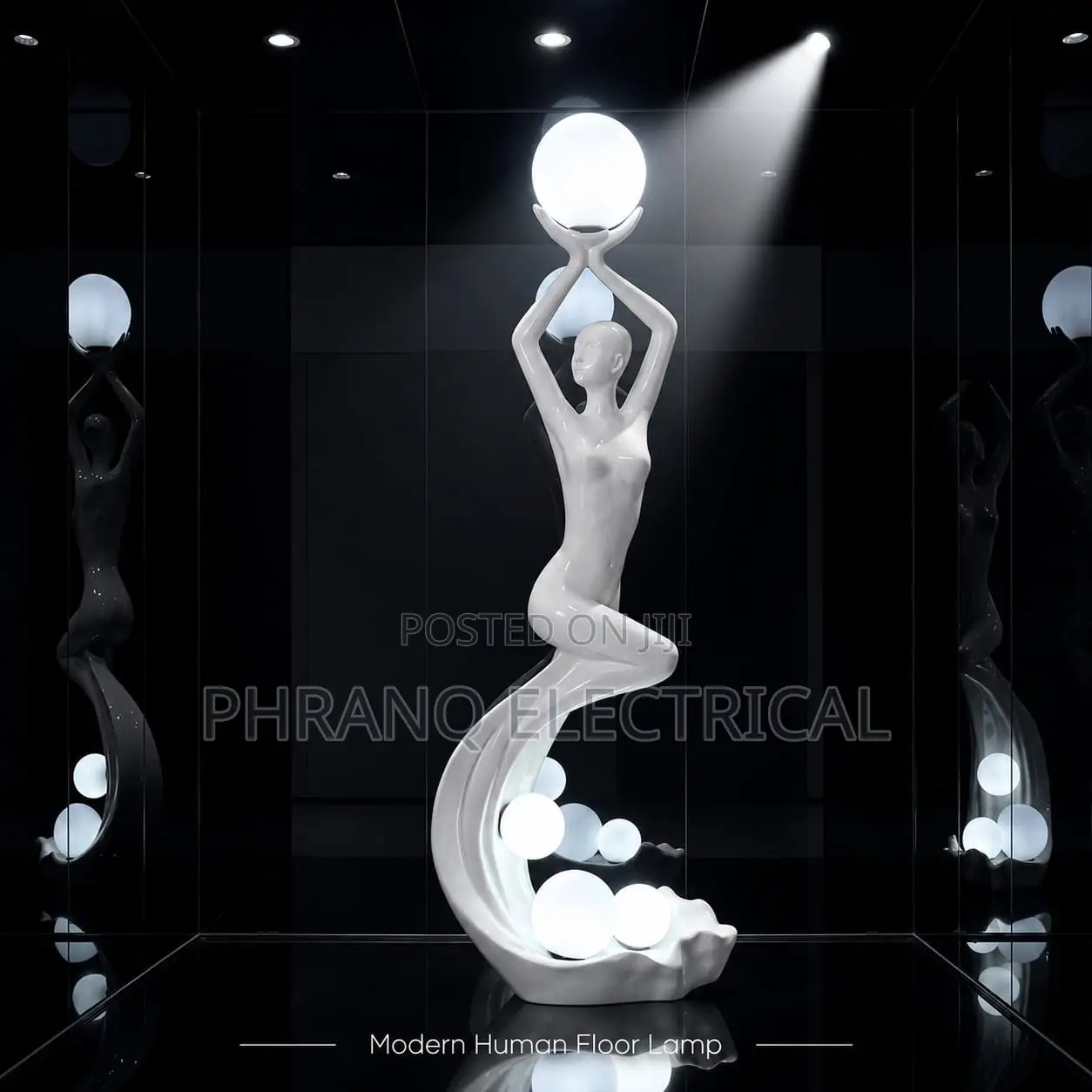 Modern Art Deco Large Human Ornaments Floor Lamp