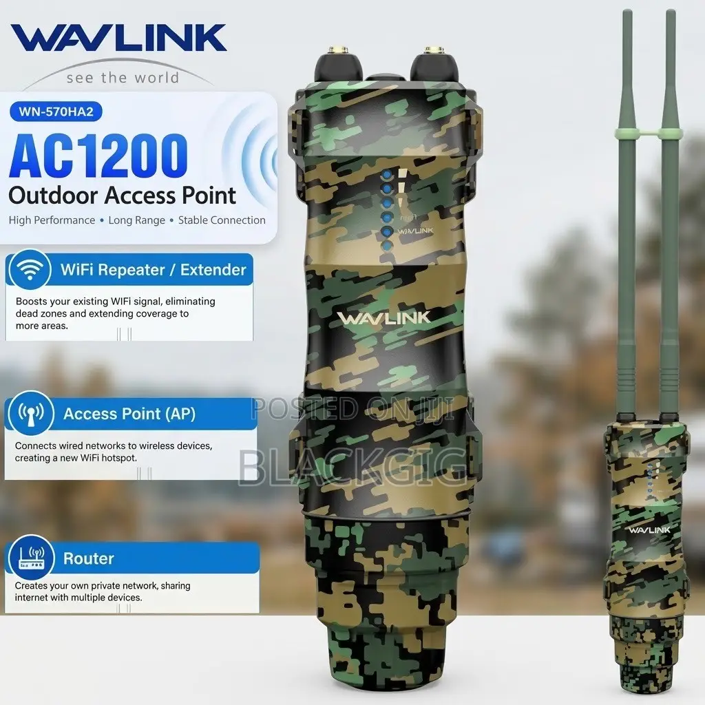 1200M Outdoor Access Point AP Wifi Extender/Repeater 2.4g 5g Router