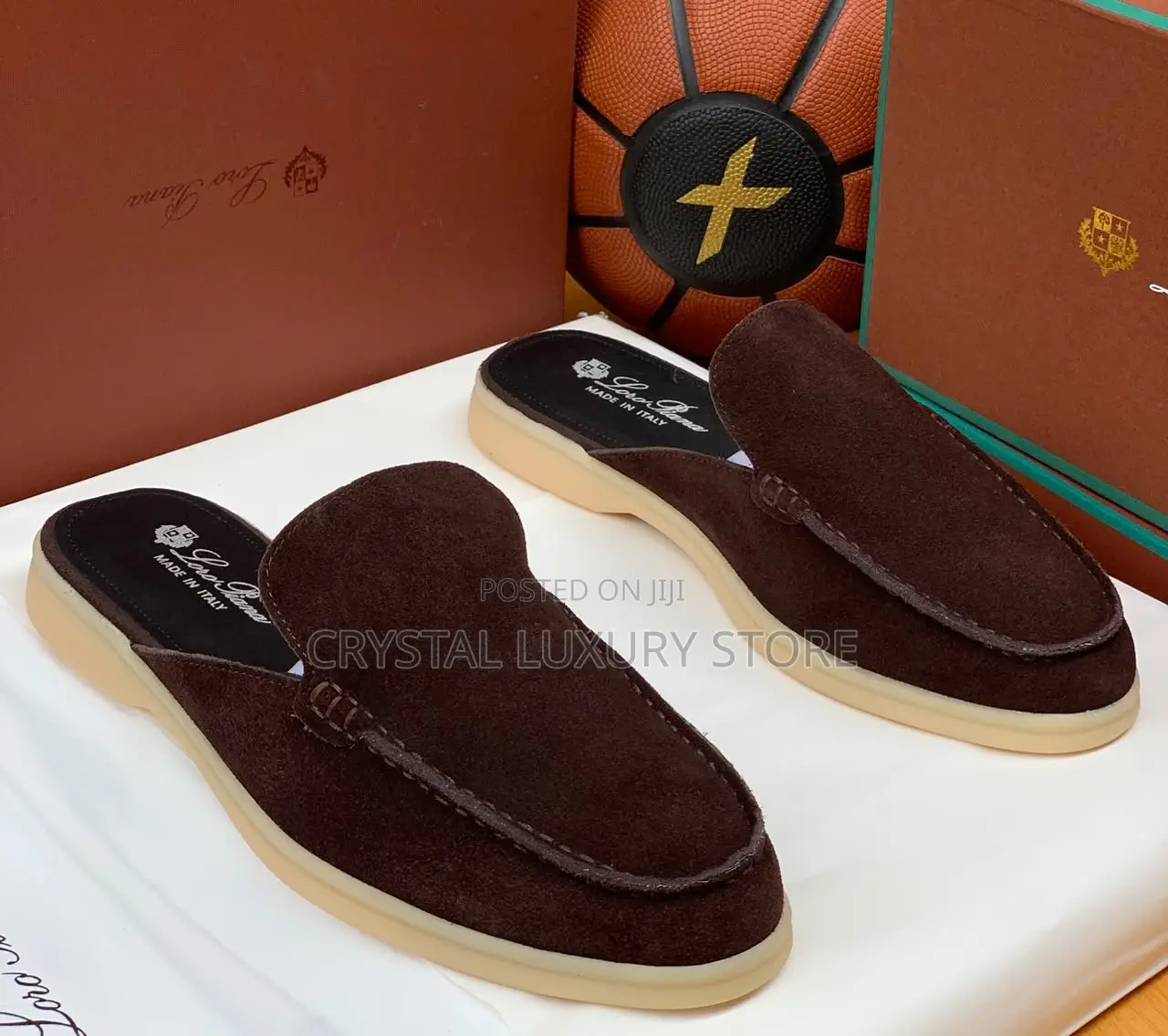 Loro Piana Quality Men Suede Half Shoe