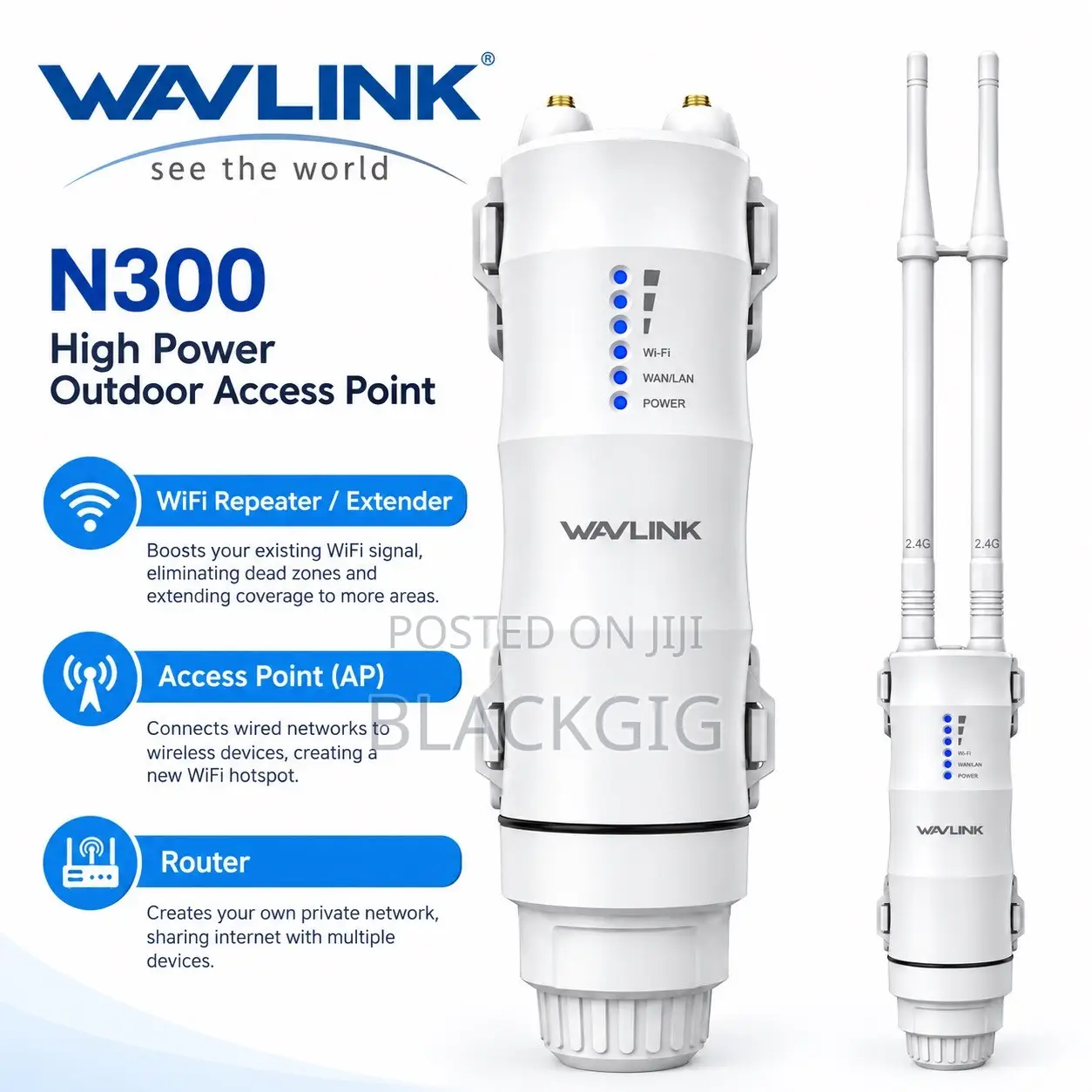 300M Outdoor Wireless Access Point Wifi Repeater/Extender Router