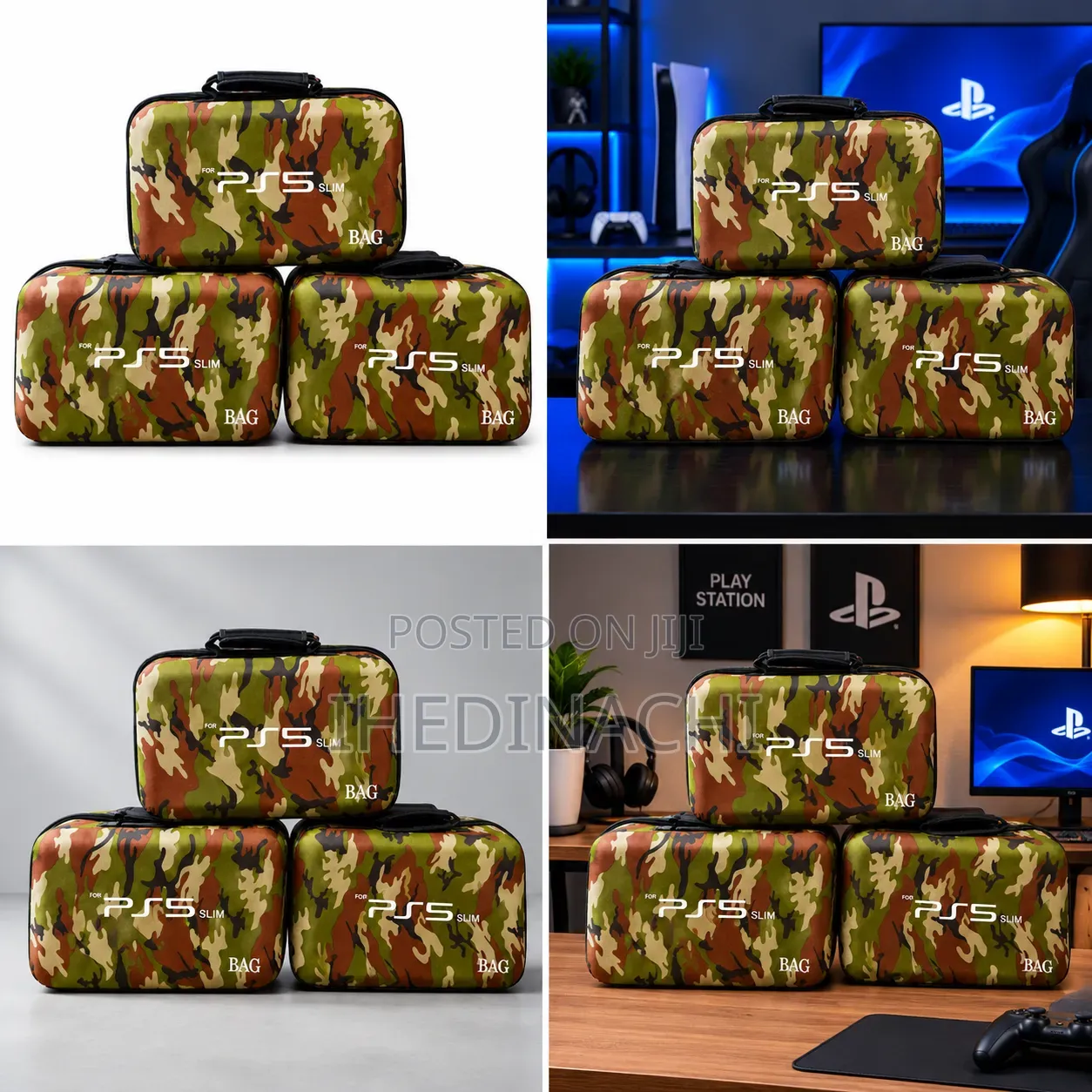 Camouflage PS5 Slim Bag Easy to Carry