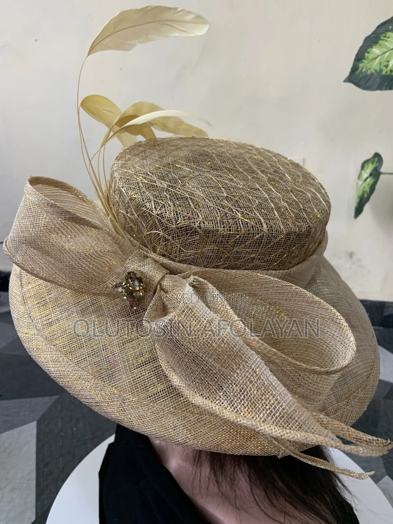 Champagne Gold Cinamen Hat