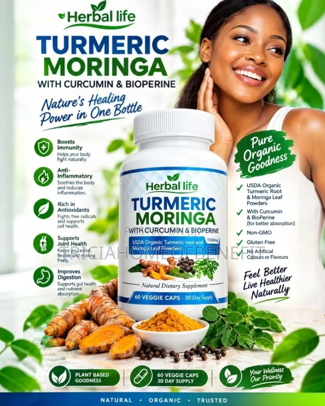 Turmeric + Moringa Capsules