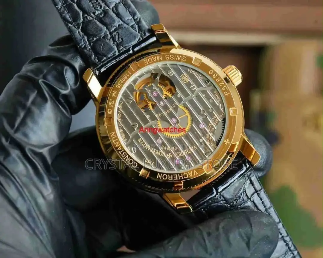 Vacheron Constantin Automatic Engine Genuine Leather Wristwatch
