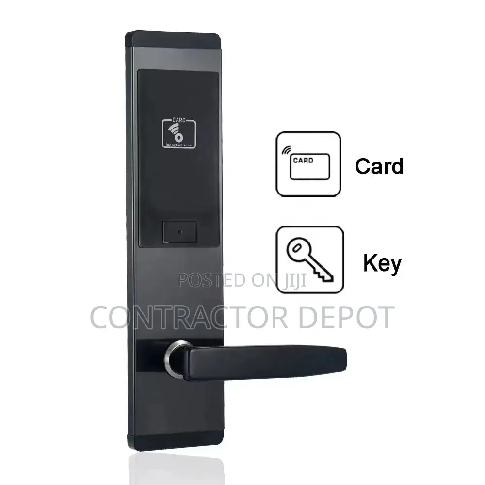 System Smart Black Integral Hotel Lock With Key