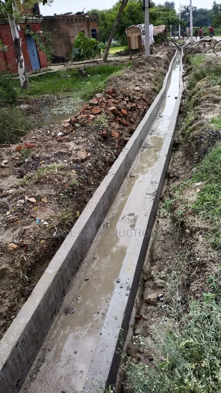 Concrete Drain Channel Construction