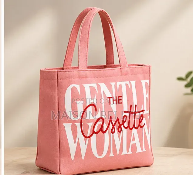 The Cassette Gentle Woman | Structured Canvas Tote Bag