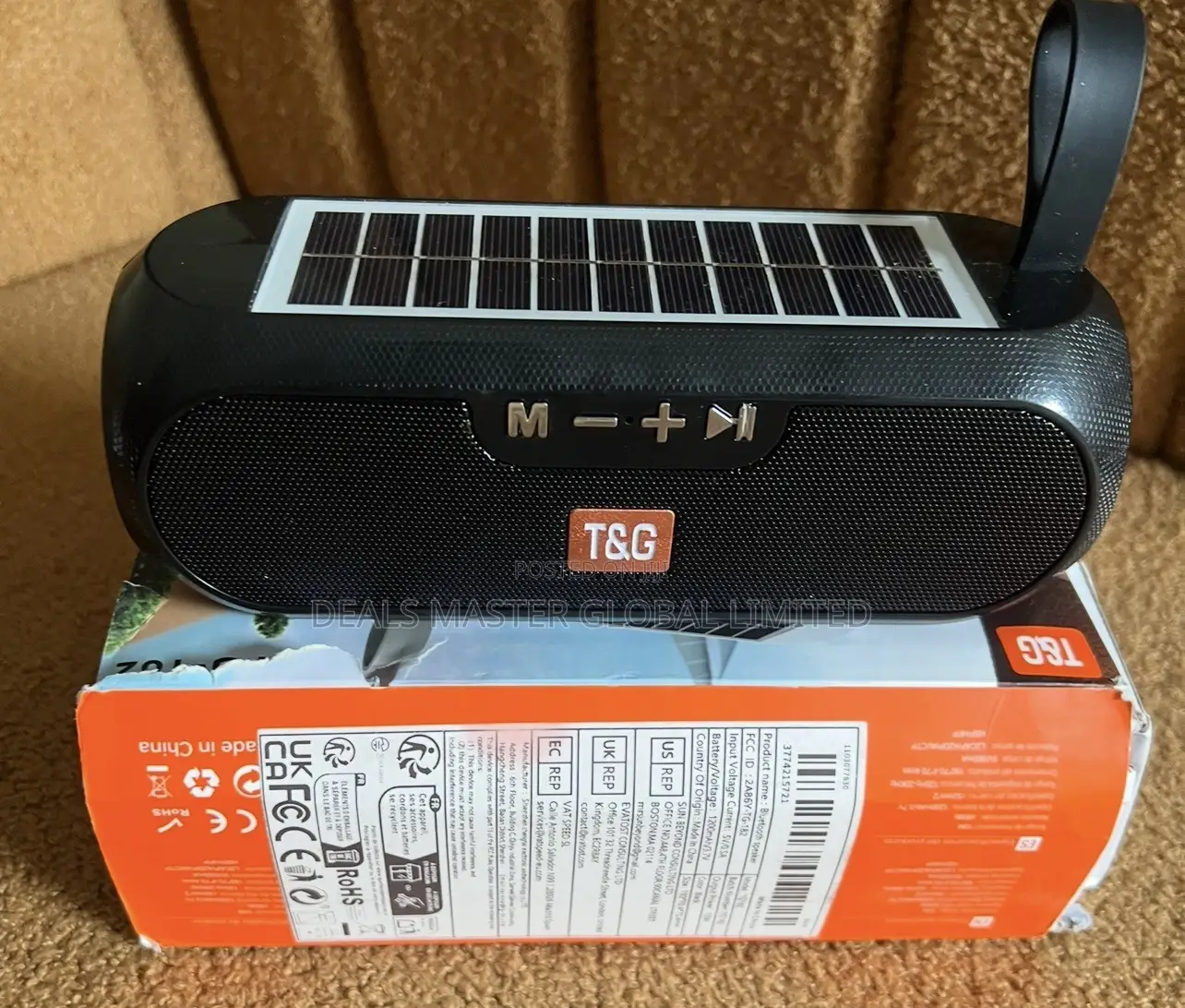 UK T G Solar Bluetooth Speaker With Charger