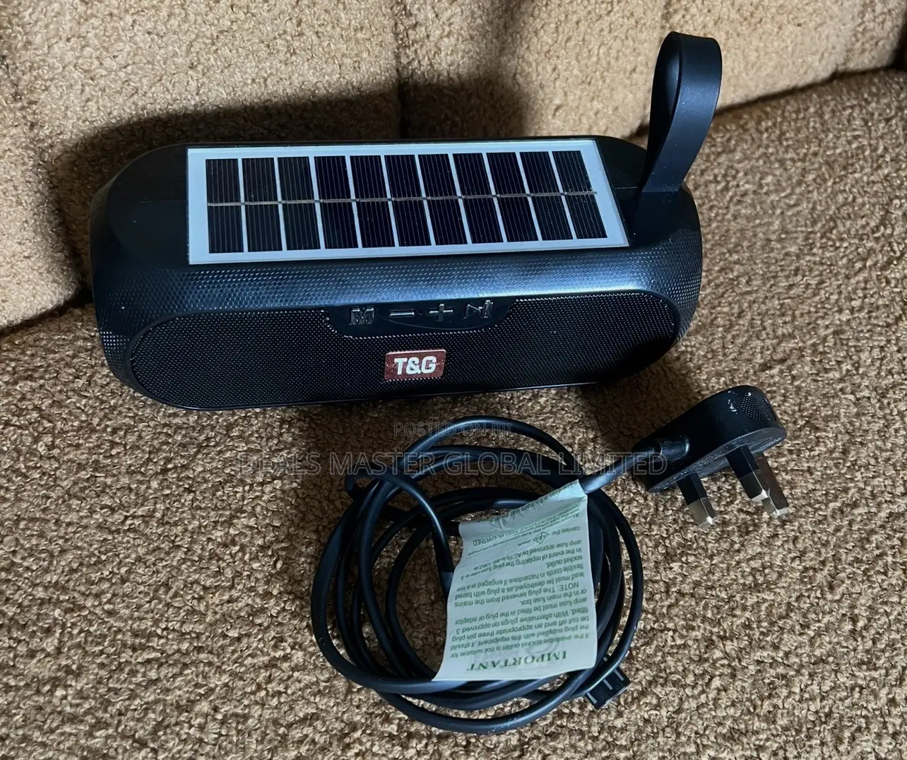 UK T G Solar Bluetooth Speaker With Charger