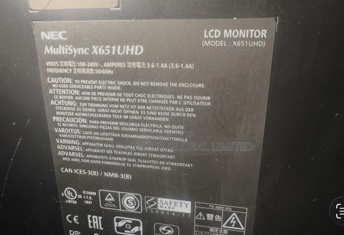 High-End UK Used NEC Professional Monitor/Display