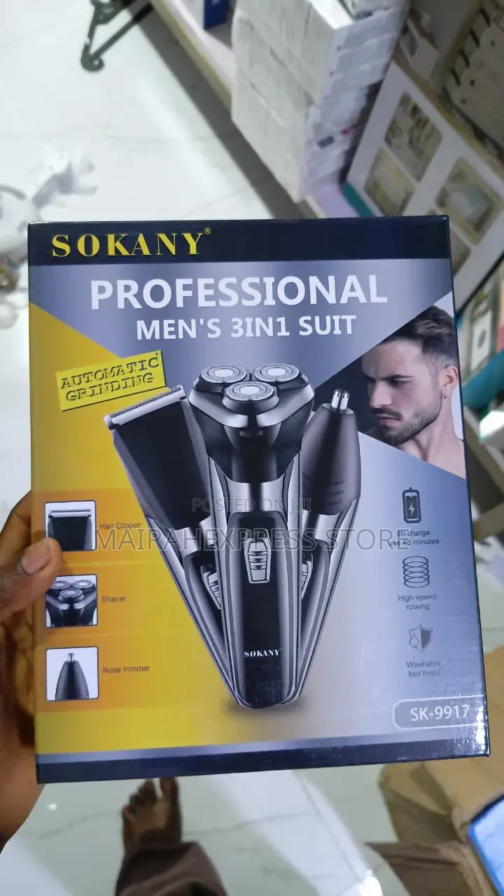 Sokany Professional 3-in-1 Men’s Grooming Kit.