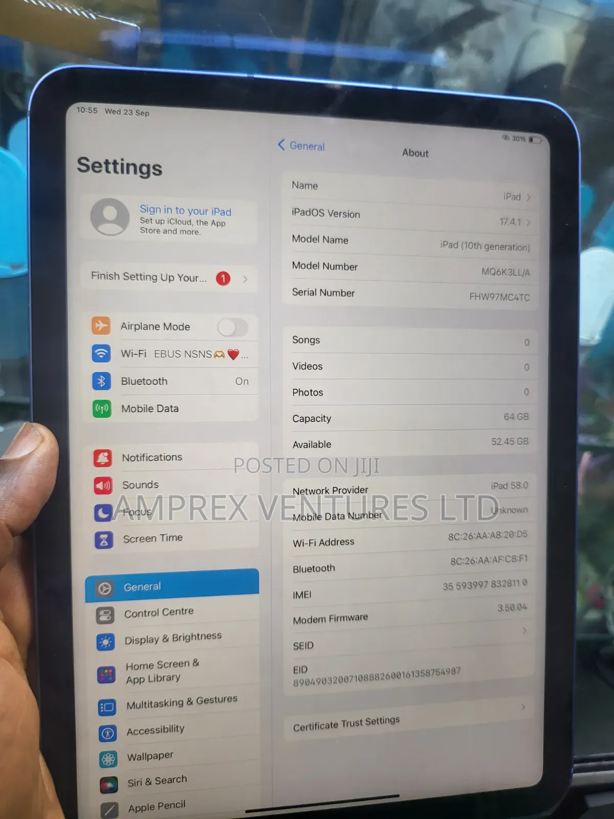 Apple iPad (2022) 64 GB Blue