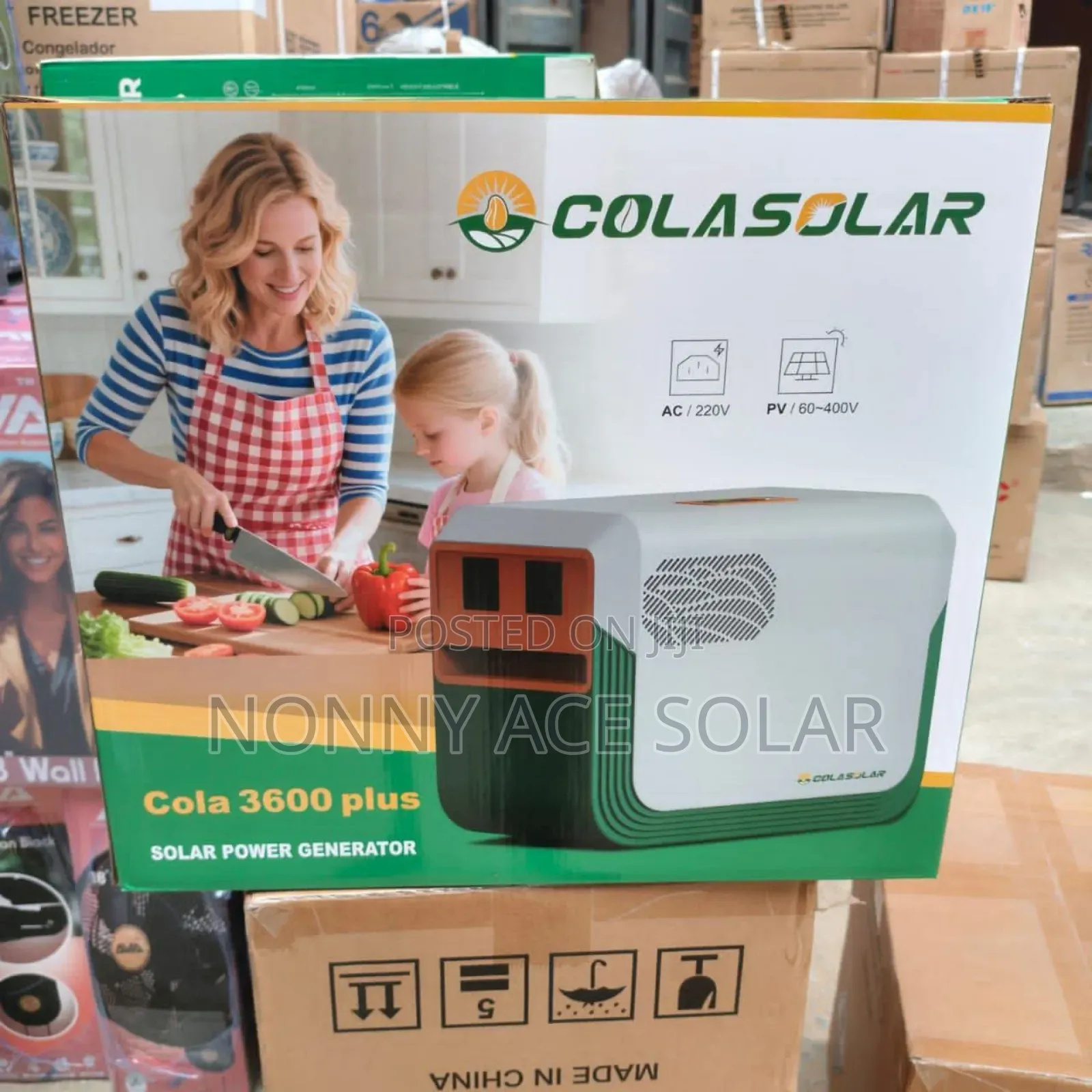 Cola 3600 Solar Generator With 6pcs of 330watts Half Cut Panel