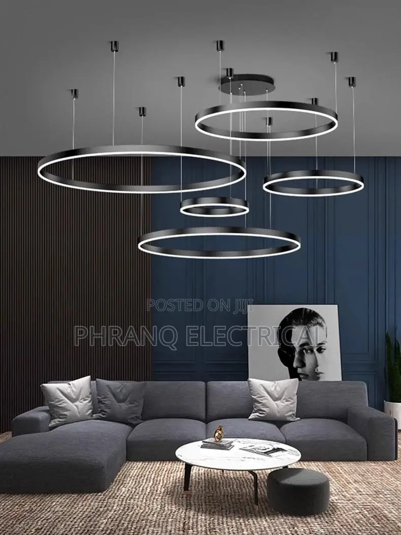 1000mm (By5) Pendant Lights Indoor Lighting Ceiling Light. Black/Gold