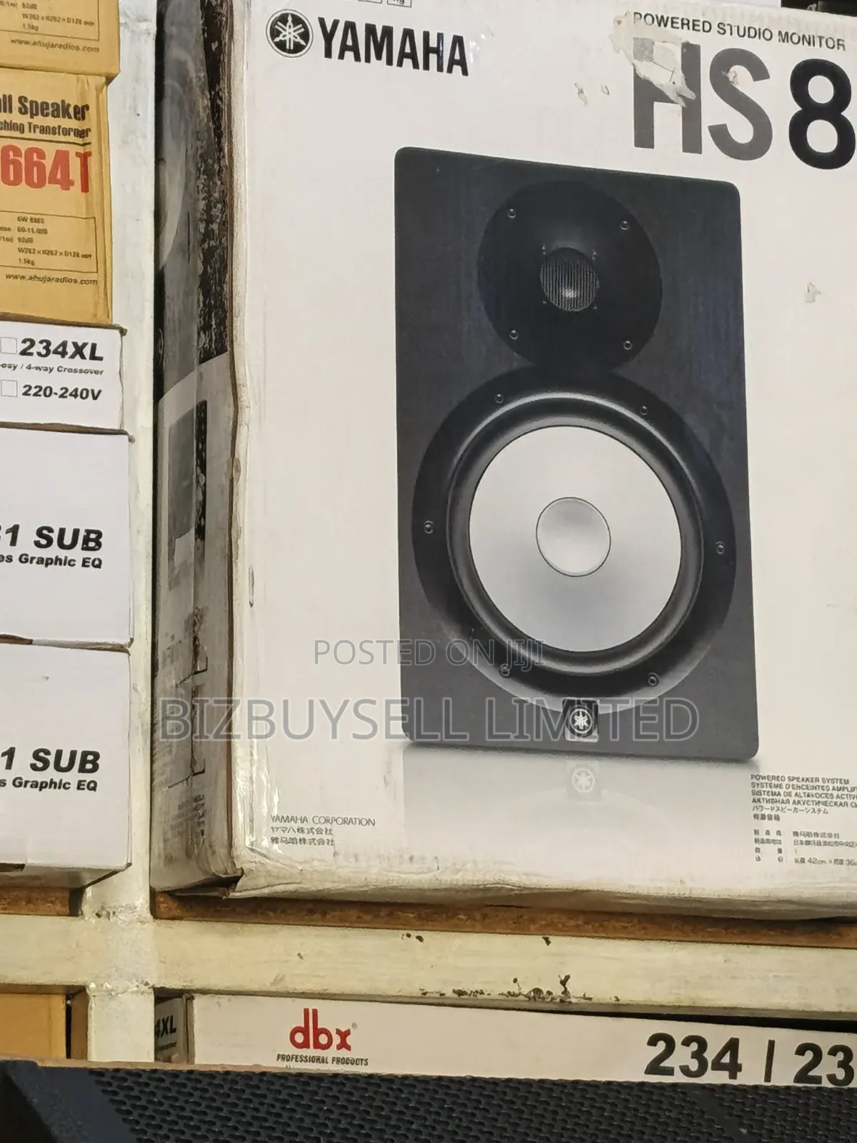 Yamaha HS8 Powered Studio Monitor, Which Is an 8-Inch Bi-Amplified.