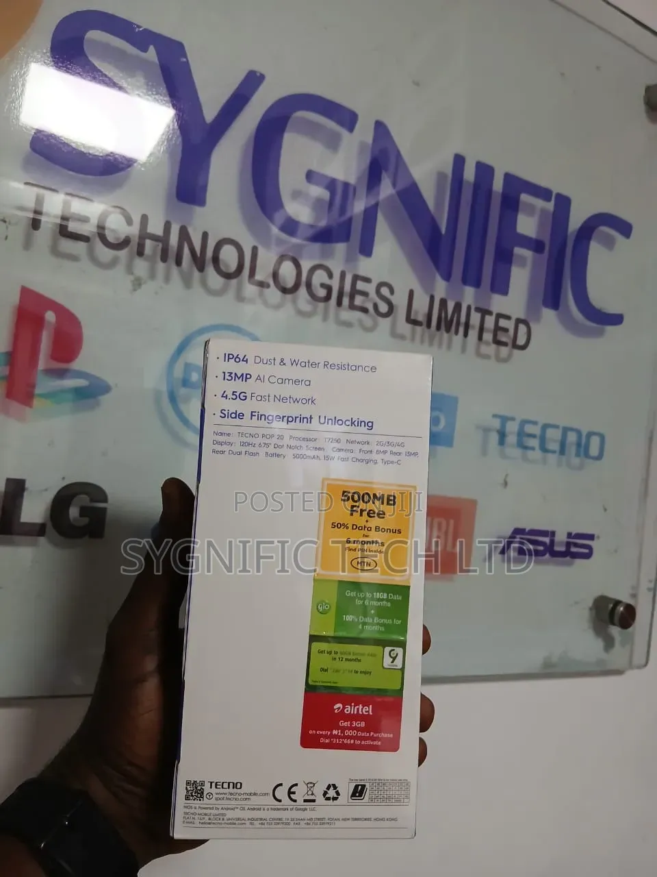 New Tecno Pop 20 128 GB Gray