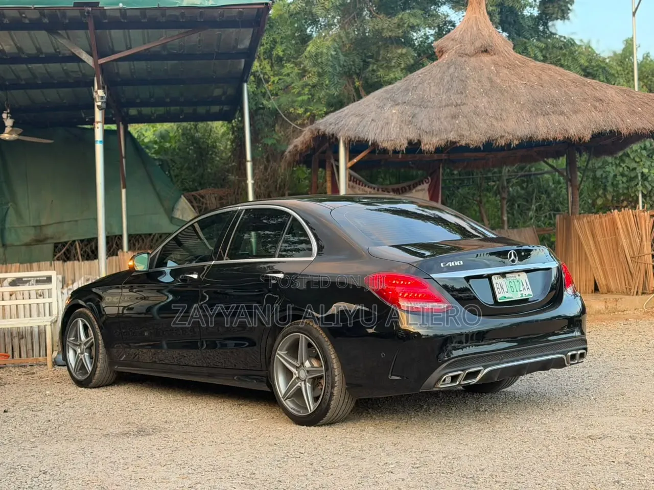 Mercedes-Benz C400 4Matic AWD Sedan (3.0L V6 7A) 2015 Black