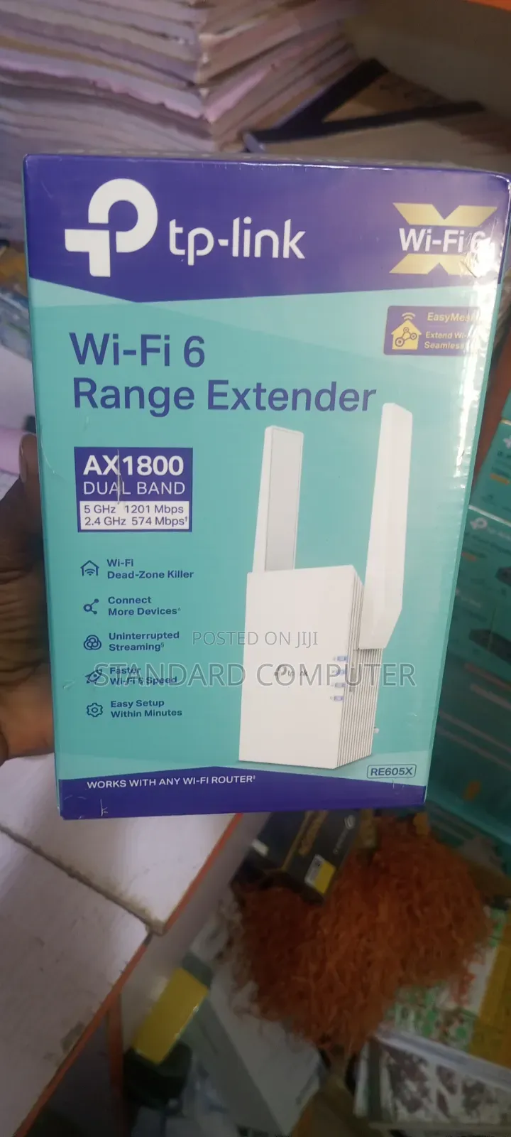 TP-Link Wifi 6 Range Extender Ax1800 Dual Band Re605x