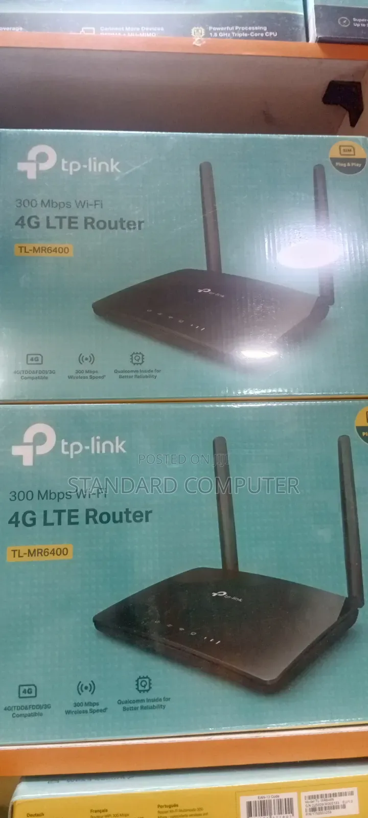 TP-Link 300mbps Wifi 4G LTE Router Tl-Mr6400