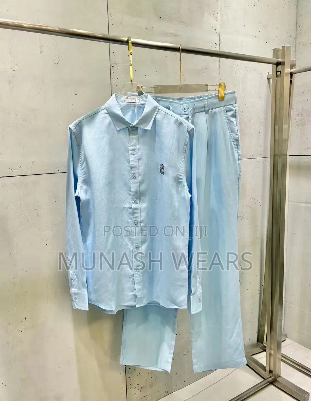 Luxury Italian Brunello Linen 2piece Set M-3xl