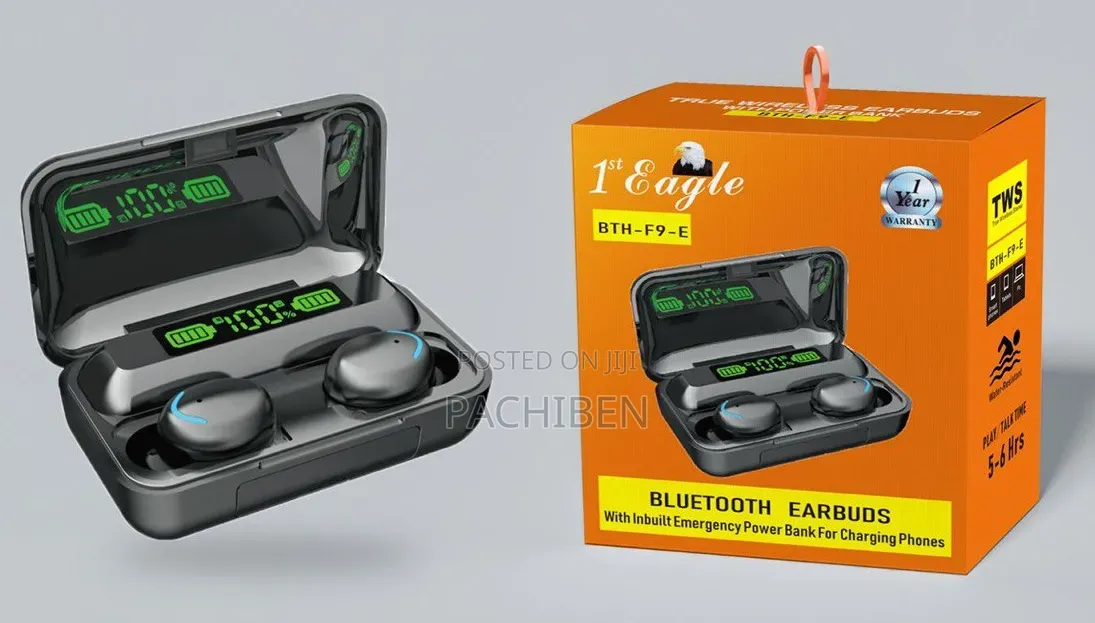 Bluetooth Earbuds With Inbuilt Power Bank